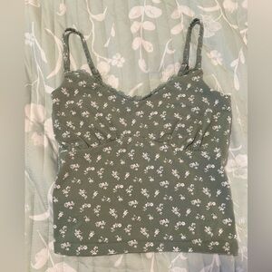 Sage Green Floral Cami